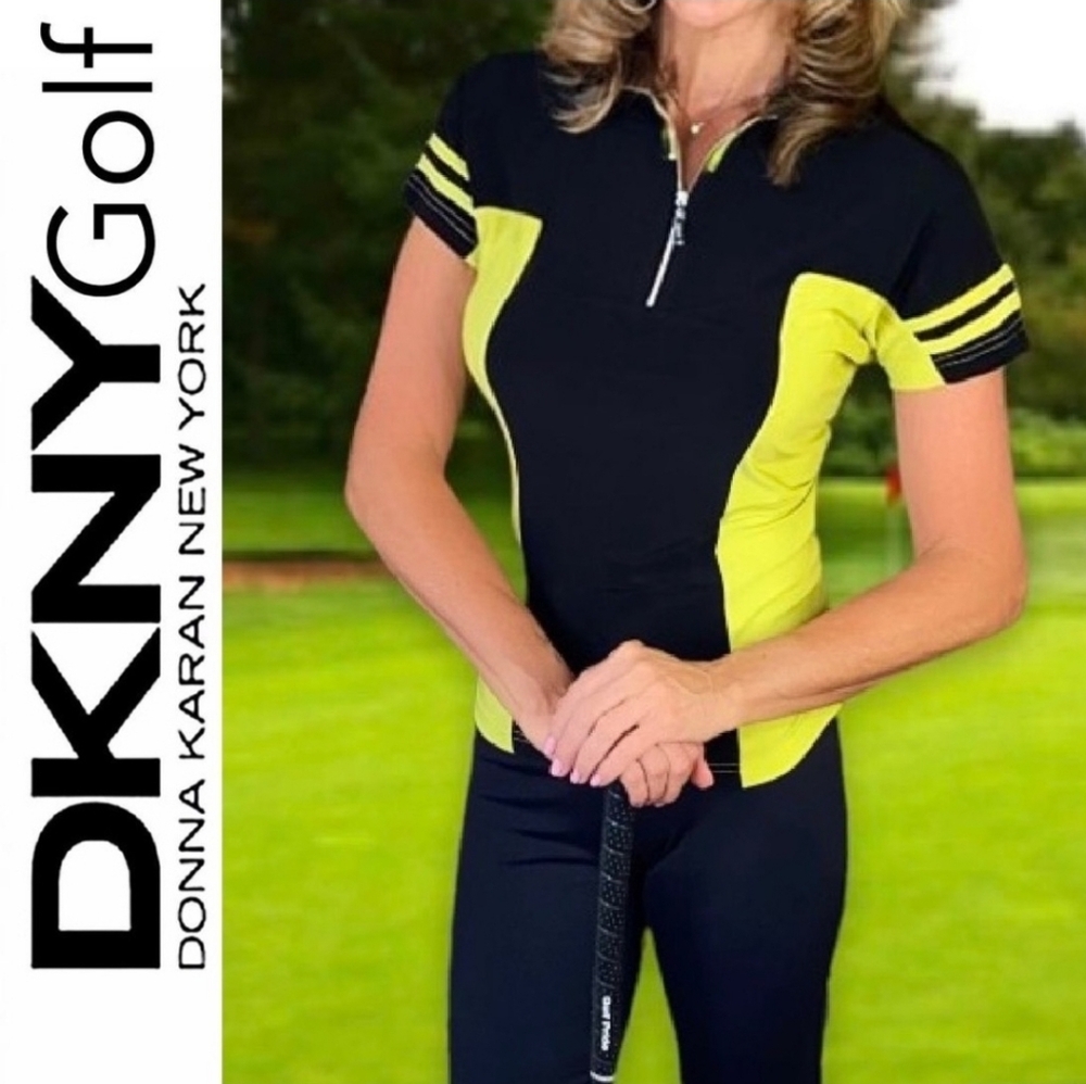 DKNY Golf Colorblock Polo Medium
